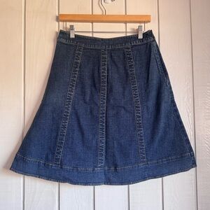DKNY Y2K Denim Midi Skirt